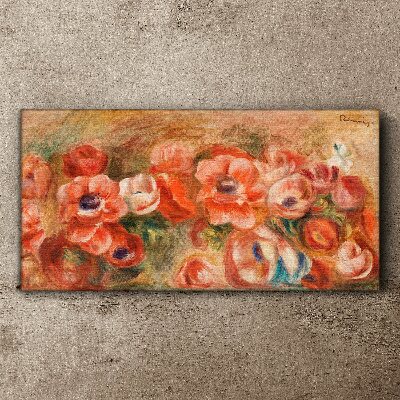 Floral landscape in shades of pink Canvas print