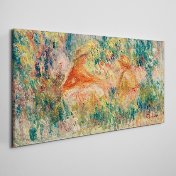 Abstraction meadow people Canvas print