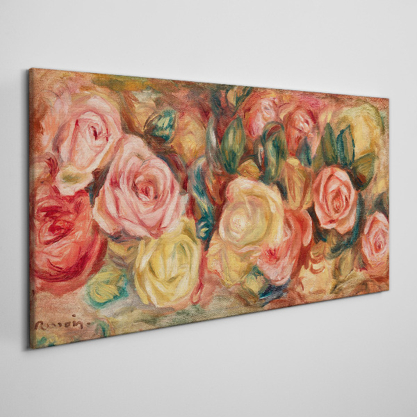 Floral bouquet of roses Canvas print