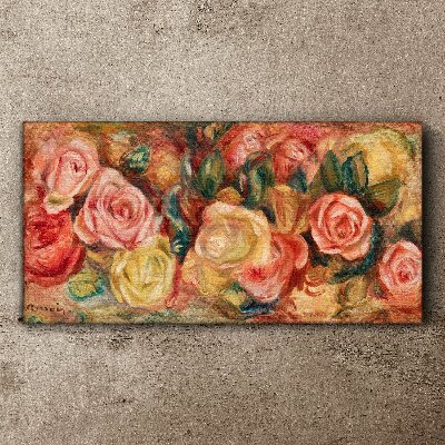Floral bouquet of roses Canvas print