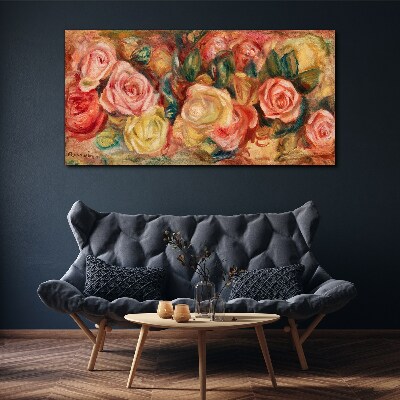 Floral bouquet of roses Canvas print