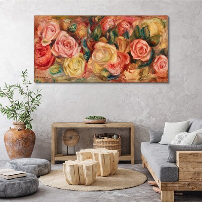 Floral bouquet of roses Canvas print