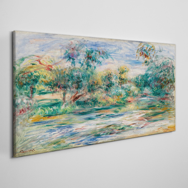 Summer landscapes in pastel colors Canvas print