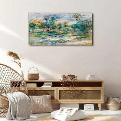 Summer landscapes in pastel colors Canvas print