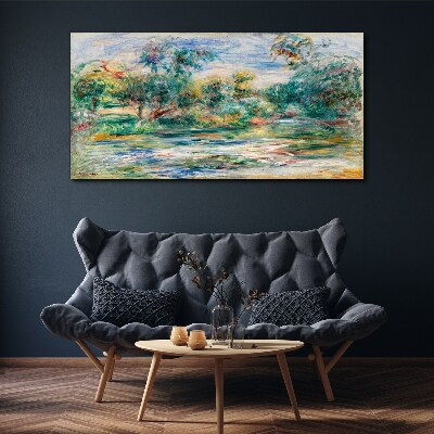 Summer landscapes in pastel colors Canvas print