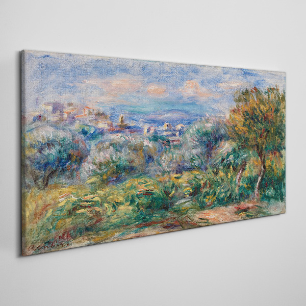 Landscape with olives Canvas print