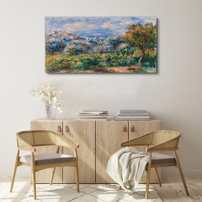 Landscape with olives Canvas print