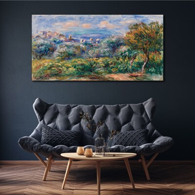 Landscape with olives Canvas print