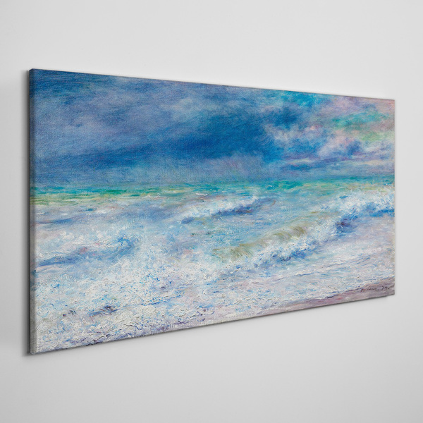 Calm sea in blue Canvas print
