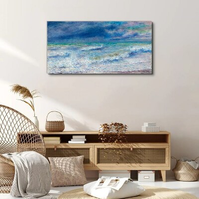 Calm sea in blue Canvas print