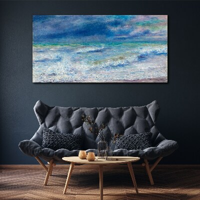 Calm sea in blue Canvas print