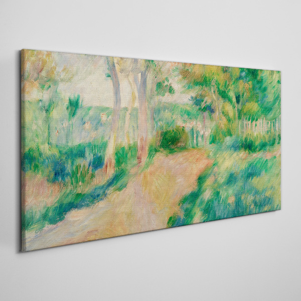A summer walk among the trees Canvas print