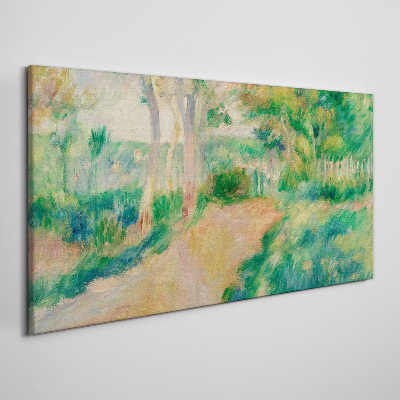A summer walk among the trees Canvas print