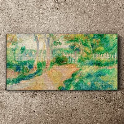 A summer walk among the trees Canvas print
