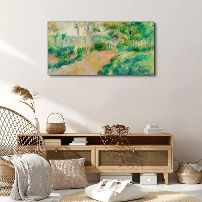 A summer walk among the trees Canvas print