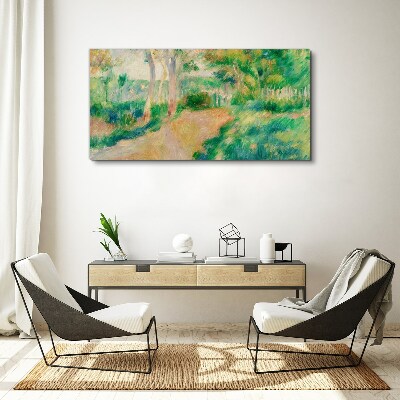 A summer walk among the trees Canvas print