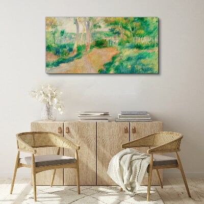 A summer walk among the trees Canvas print