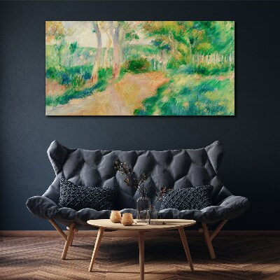 A summer walk among the trees Canvas print