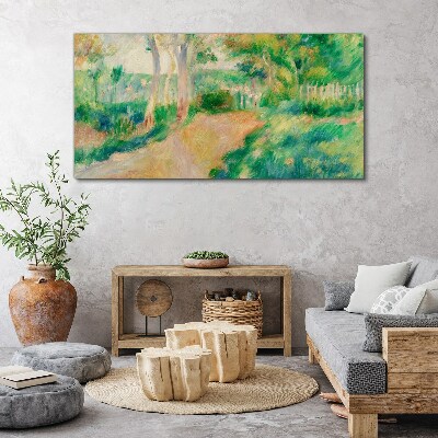 A summer walk among the trees Canvas print