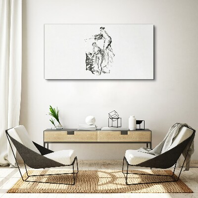 Intimate meeting Canvas print