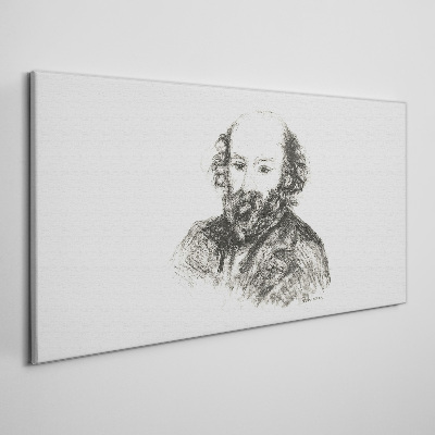 Portrait of a man in a classic style Canvas print