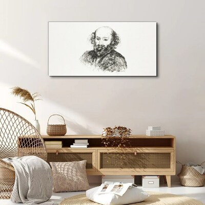 Portrait of a man in a classic style Canvas print