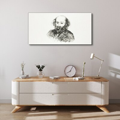 Portrait of a man in a classic style Canvas print