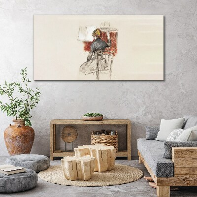 Music in silence Canvas print