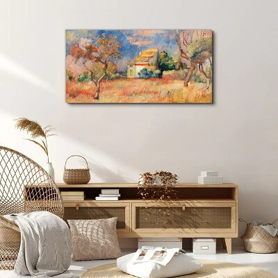Summer landscapes in pastel colors Canvas print