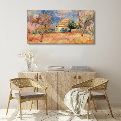 Summer landscapes in pastel colors Canvas print