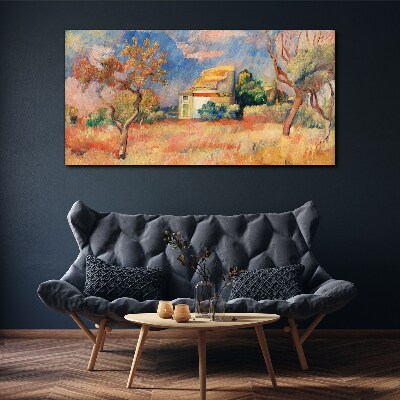 Summer landscapes in pastel colors Canvas print