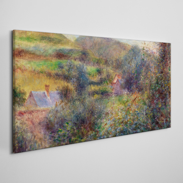 Country scenery in pastel colors Canvas print