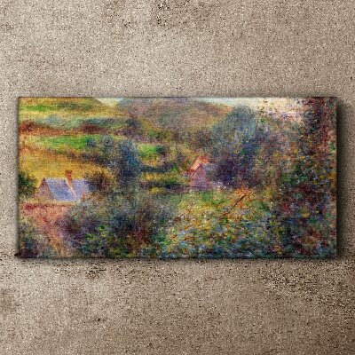 Country scenery in pastel colors Canvas print