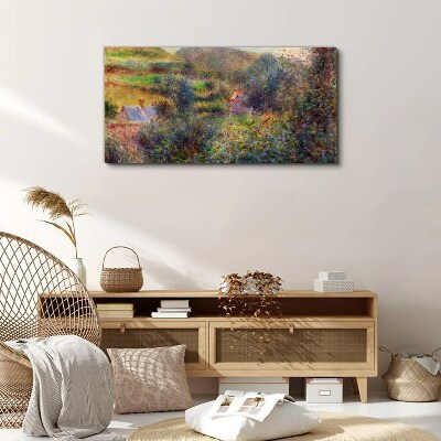 Country scenery in pastel colors Canvas print