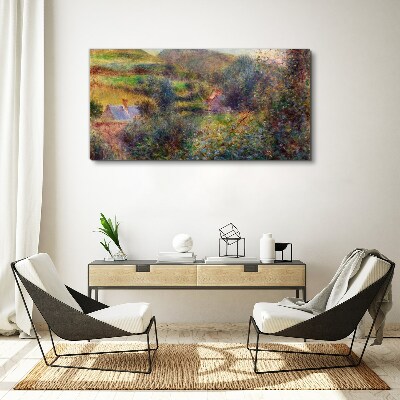 Country scenery in pastel colors Canvas print