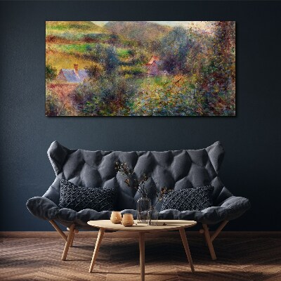Country scenery in pastel colors Canvas print