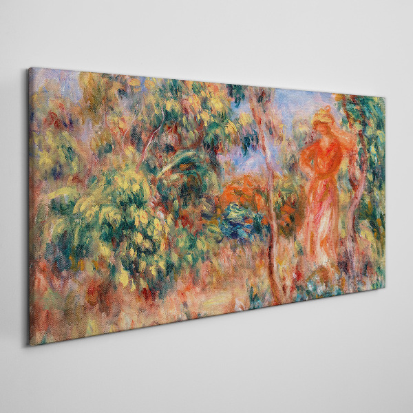 Woman in the garden Canvas print