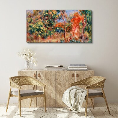 Woman in the garden Canvas print