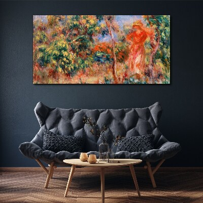 Woman in the garden Canvas print