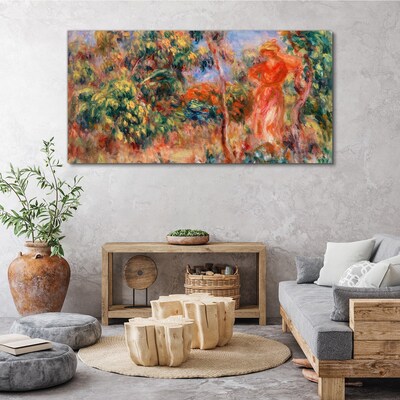 Woman in the garden Canvas print