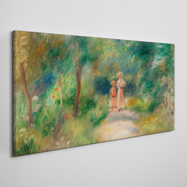 A walk in the green Canvas print