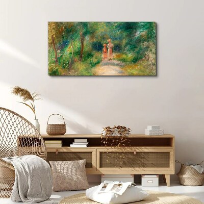 A walk in the green Canvas print
