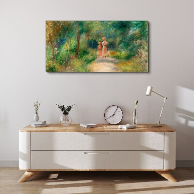 A walk in the green Canvas print