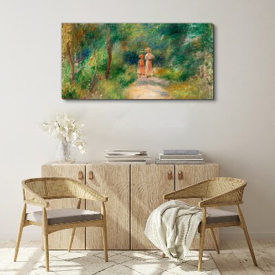A walk in the green Canvas print
