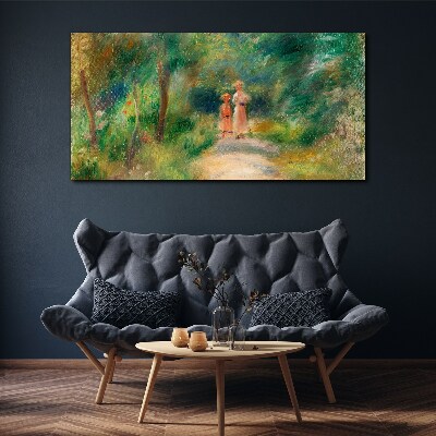 A walk in the green Canvas print