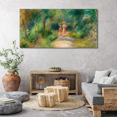 A walk in the green Canvas print