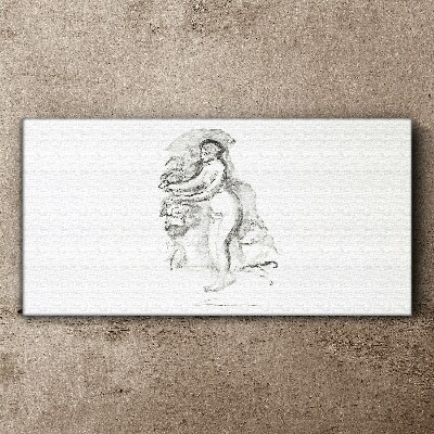 Figure in motion Canvas print