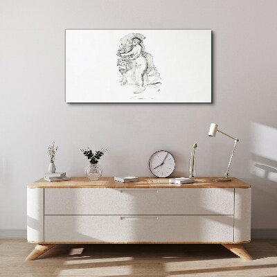 Figure in motion Canvas print