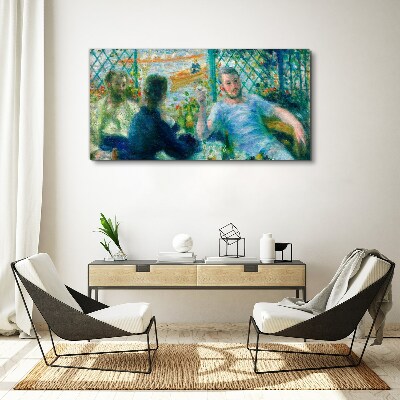 Meeting at the window Canvas print