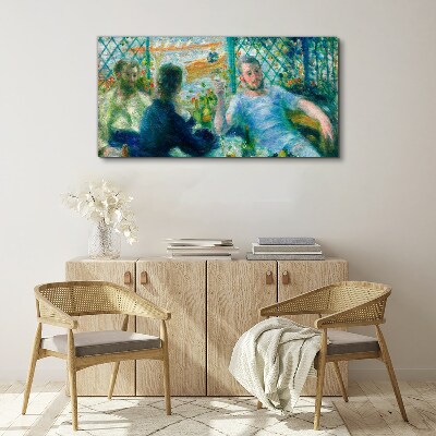 Meeting at the window Canvas print
